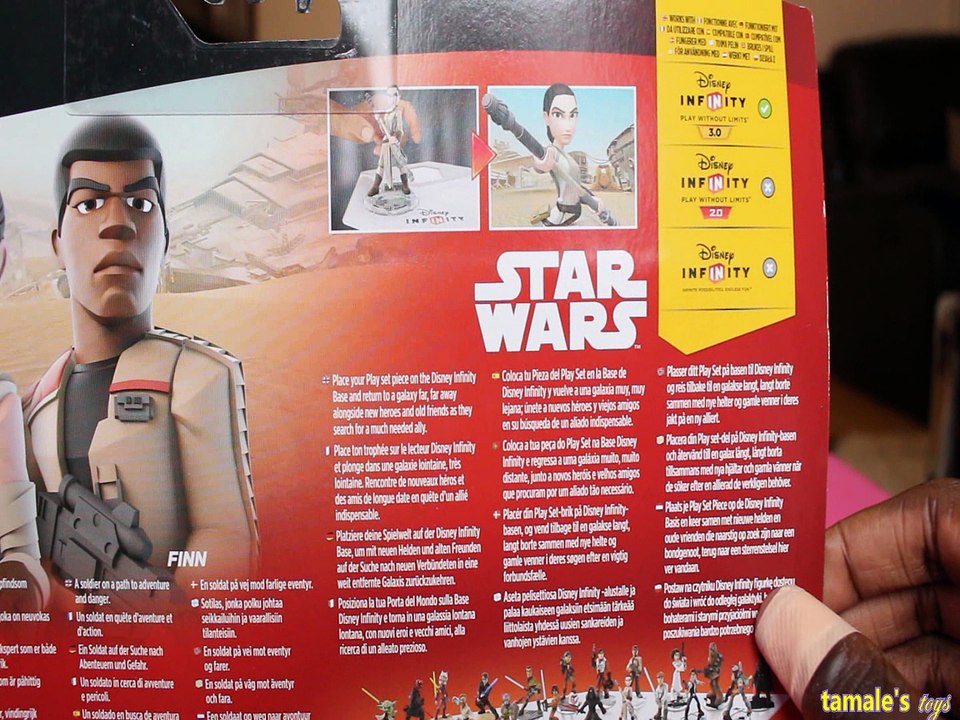 REY & FINN STAR WARS THE FORCE AWAKENS PLAY SET TWIN DISNEY INIFINITY FIGURES PLAY WITHOUT LIMITS, Toys BABY Videos