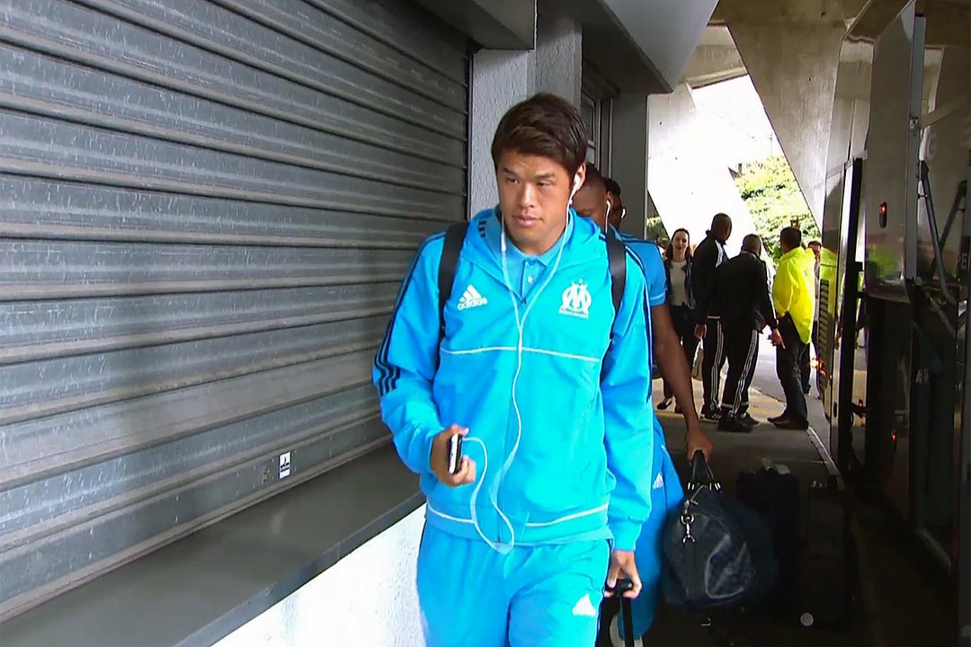 Nantes-OM | L'arrivée du bus des Olympiens
