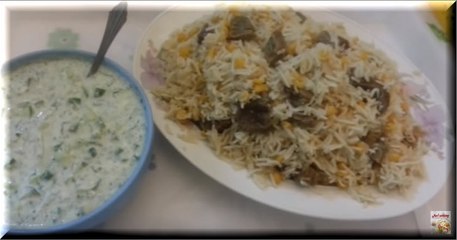 ارز بالحمص واللحم Chick peas and rice with meat II