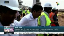 Bolivia construye complejo de energía eléctrica a base de gas natural