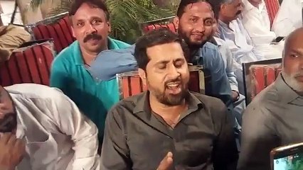 Fayyazul Hassan Chohan At Liaquat Bagh Jalsa Gah for 13 August Jalsa