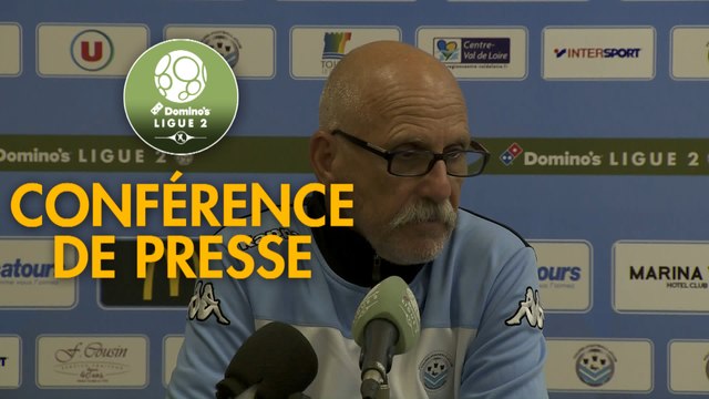 Conférence de presse Tours FC - Stade de Reims (0-1) : Gilbert ZOONEKYND (TOURS) - David GUION (REIMS) - 2017/2018