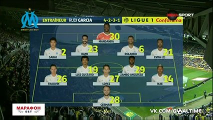 Nantes 0-1 Marseille - les Buts et Résumé - 12.08.2017