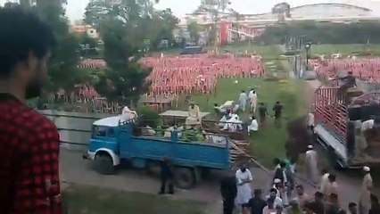 President PTI North Punjab Ammir Kiyani Visiting Jalsa Gah at Liaquat Bagh
