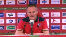 Réaction de Jean-Marc Furlan et Albert Cartier après Stade Brestois 29 - Gazélec Ajaccio