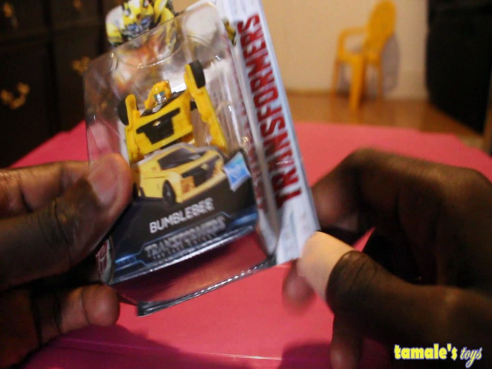TRANSFORMERS THE LAST KNIGHT REVIEW UNBOXING BUMBLEBEE 6+ YRS HASBRO LEGION CLASS YELLOW CAR Toys BABY Videos