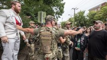 Violence breaks out before planned white nationalist rally