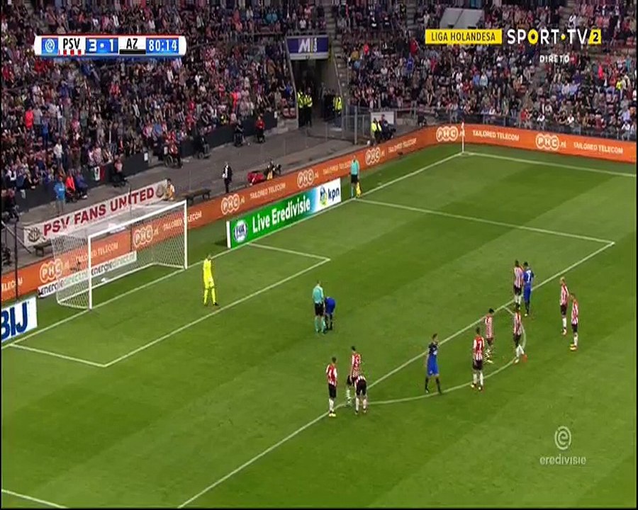 Goal Weghorst  PSV 3 - 2 Alkmaar