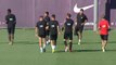 El Barcelona se entrena en Sant Joan Despí para preparar la ida de la Supercopa contra el Real Madrid