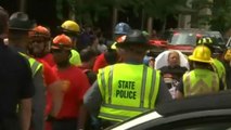 Car ploughs into crowd and at least one dead as white nationalist rally leads to clashes in Virginia.