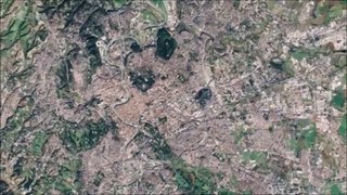 Terre depuis l'espace : Rome