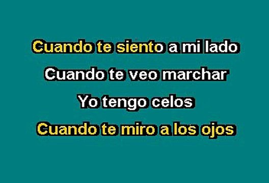 Daniela Romo - Celos (Karaoke con voz guia)