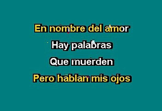 Dulce - Amor En Silencio (Karaoke)