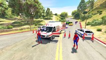 Şimşek McQueen ve Örümcek Adam Yeni Ambulans Arabası İle (Çizgi Film Tadında Türkçe Dublaj