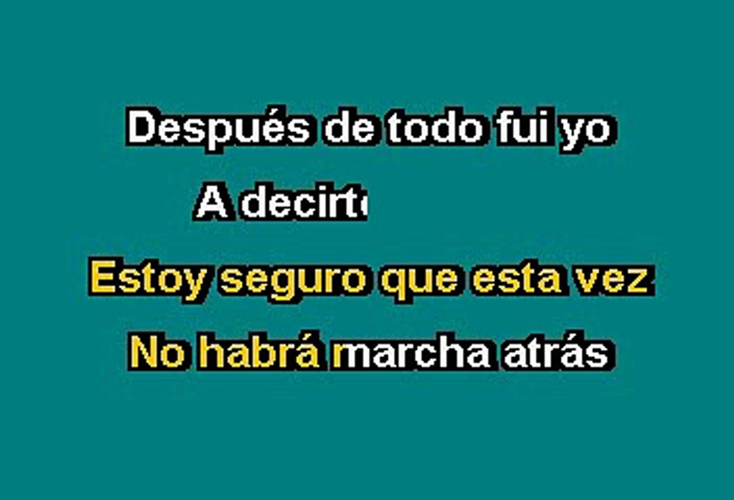 Ricky Martin - Vuelve (Karaoke)