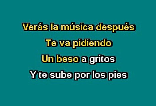 Sergio Dalma - Bailar pegados (Karaoke)