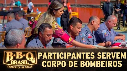 Participantes servem Corpo de Bombeiros
