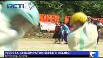 Jongkok dan Masuk dalam Karung, Lomba Adu Cepat Ala Kelinci di Semarang