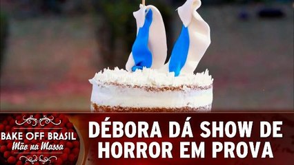 Débora dá show de horror em prova