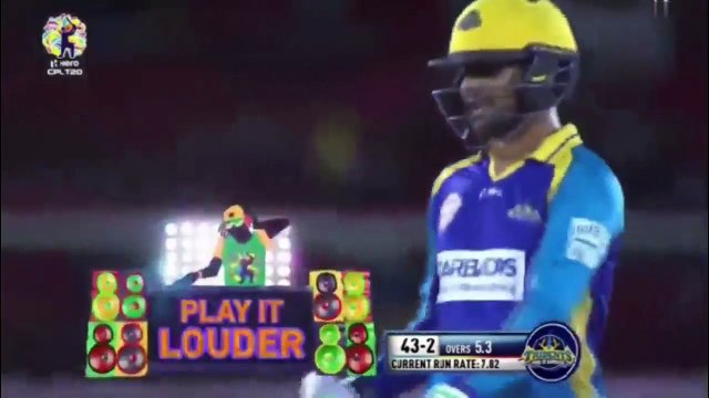 Shoaib Malik 51 off 38 balls for Barbados Tridents against Trinbago Knight Riders in CPL 2017