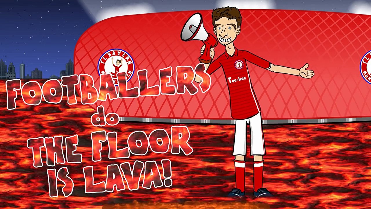 FLOOR IS LAVA FOOTBALLERS! (Feat. Ronaldo, Messi, Suarez, Muller, Zlatan and more!) Paro