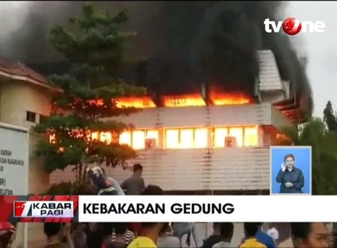 Gedung Kantor Dishub Terbakar Ludes