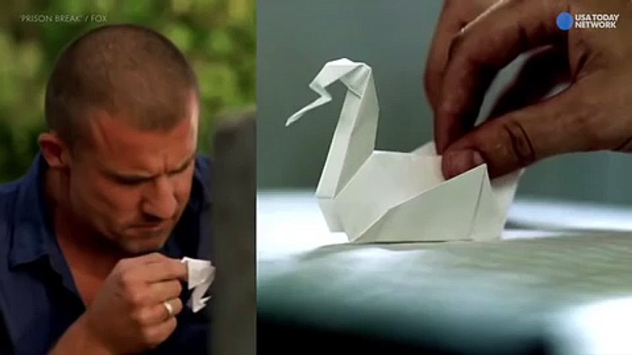 Wentworth Miller and Dominic Purcell Trying to make origami - video  Dailymotion