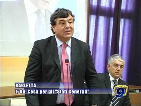 BARLETTA. L'on.Cesa per gli Stati Generali della BAT