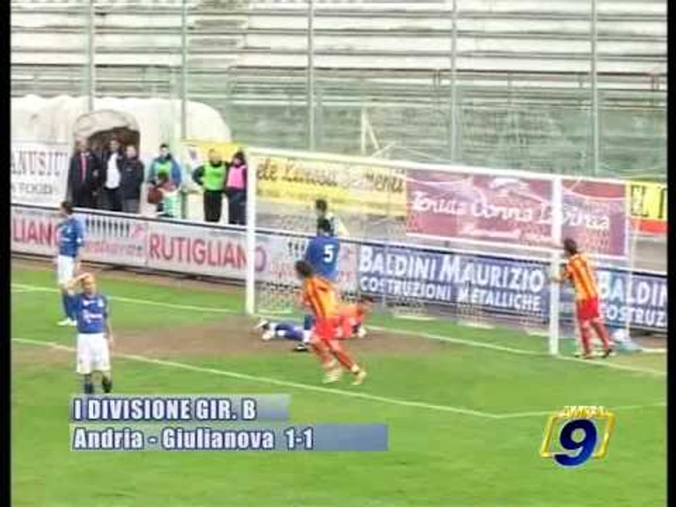 ANDRIA BAT - GIULIANOVA 1-1  [12^Giornata Prima Divisione gir.B 2009/2010]