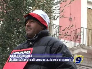 CRISI AGRICOLA. Istituito tavolo di concertazione permanente