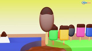 Learn Colors & Shapes with Ice Cream Bowling Game - Nursery Rhymes for kids FunColorsKids