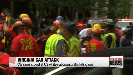 Car strikes crowd at U.S. white nationalist rally, killing one