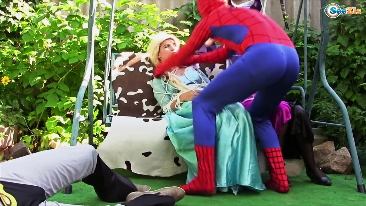 Bad Spiderman vs Zombie & Frozen Elsa & Hulk & Batman! ZOMBIE ATTACK Superheroes in Real Life