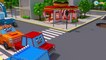 Tractor Cartoon For Kids Playing on the road as a super hero - 3D Animation Cars & Truck Stories
