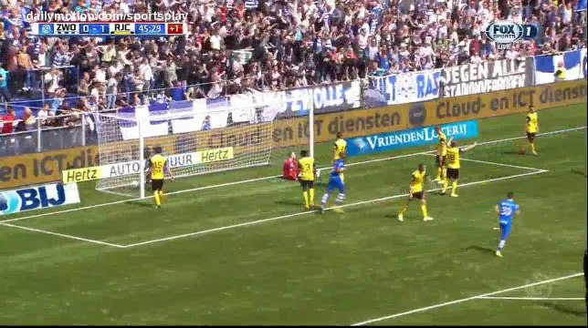 Dirk Marcellis Goal HD - Zwolle 1 - 1 Roda - 13.08.2017 (Full Replay)