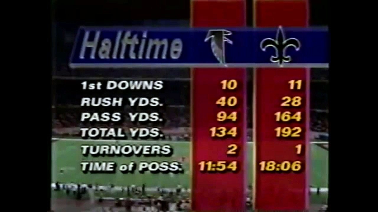 1991-12-29 NFC Wild Card Atlanta Falcons vs New Orleans Saints
