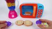 Hamburger Squishy Toy and MIcrowave Kitchen Toy Appliance Playset Learn Colors with Play Doh