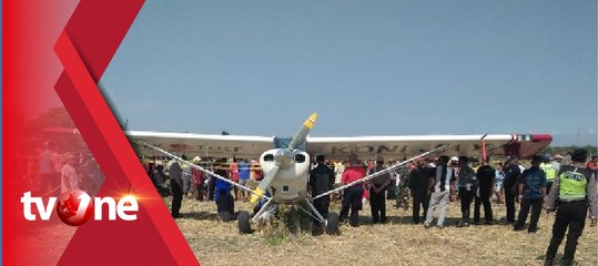 Habis Bahan Bakar, Pesawat Mendarat Darurat di Persawahan Ponorogo