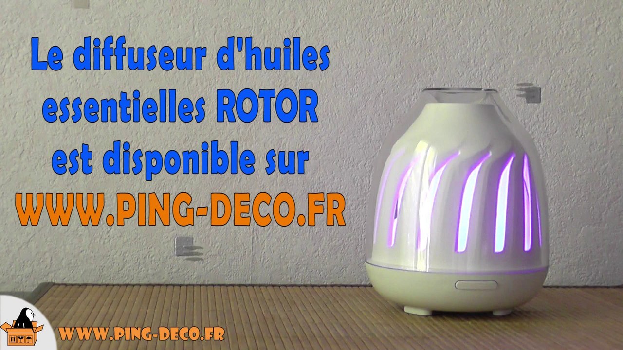 Diffuseur d'huiles essentielles ultrasonique ROTOR (WWW.PING-DECO.FR)