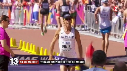 50 km marche : Yohann Diniz remporte la médaille d'or