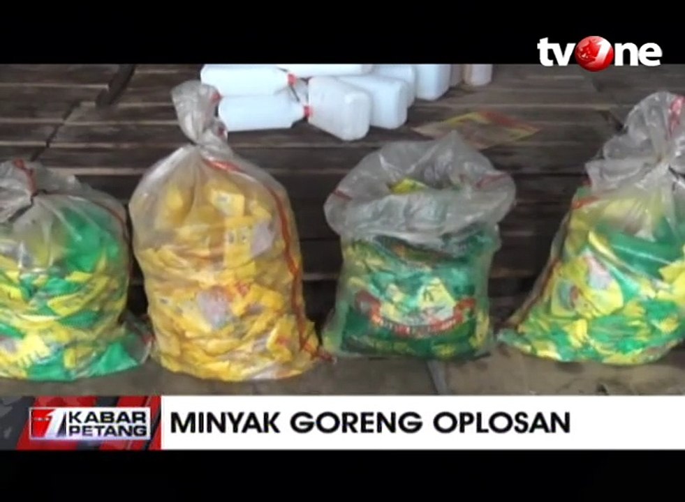 Penggerebekan Gudang Pengoplosan Minyak Goreng Kedaluarsa