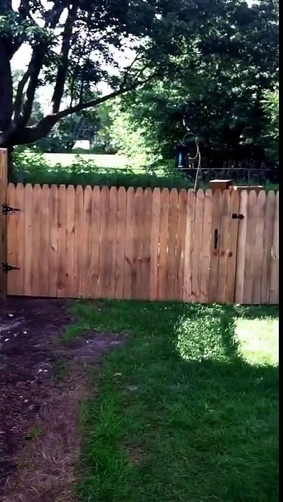 Dad Proudly Builds A Fence To Protect His Dog. Now Keep Your Eyes On The Far End.