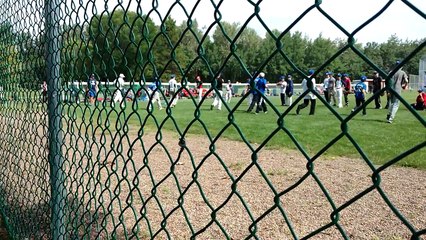 Tanyon Sturtze teaches pitching mechanics in St Albert during Toronto Blue Jays baseball c