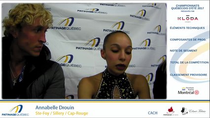 Championnats québécois d'été 2017 / Pré-Novice Dames Prog. libre Gr. 3