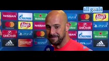 Dinamo Kiev Napoli 1 2 13/9/16 intervista dopo gara Pepe Reina