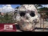Instalan megaofrenda en el Zócalo de la Ciudad de México / Vianey Esquinca