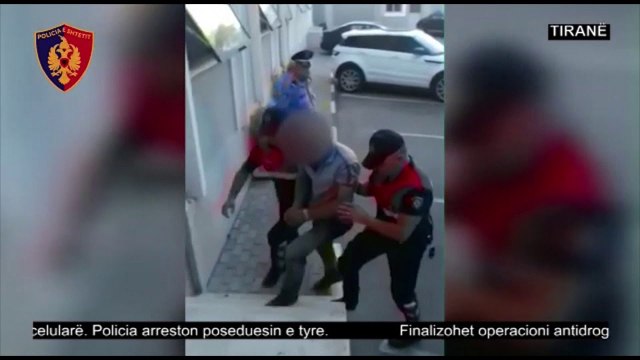 OPERACION ANTIDROGE NE TIRANE, POLICIA ARRESTON ALFRED MURATIN, U KAP NE FLAGRANCE ME 43 KG KANABIS