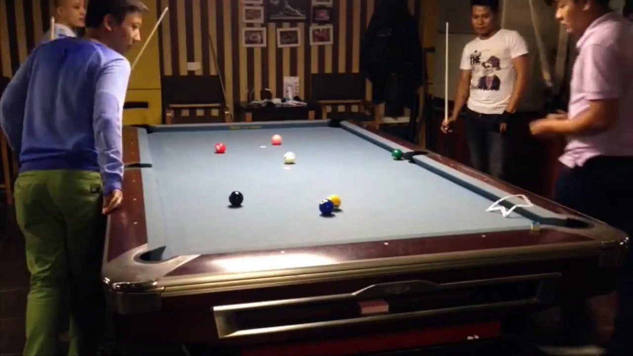 Giao Hữu Bida 9 Bi Giữa Các Cơ Thủ Tại JimaBilliard Clubs - 9 Ball Billiards.