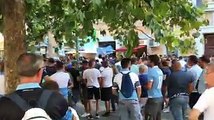 Supercoppa, i tifosi della Lazio a Ponte Milvio