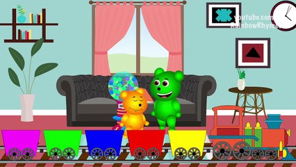 Mega Gummy Bear Too Much TV Eye Hurt Doctor Inject Funny Cartoon Finger Family Nursery Rhy